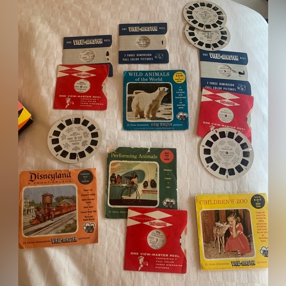 Vintage Sawyer's VIEW-MASTER GIFT PACK Box, 4 Reel Packs- 12 Reels Total - Picture 7 of 8